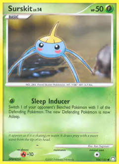 Surskit Common card from Mysterious Treasures