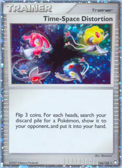 Time-Space Distortion Rare Secret card from Mysterious Treasures