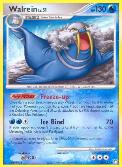 Walrein Rare card from Mysterious Treasures