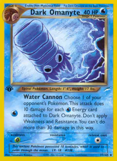 Dark Omanyte Uncommon card from Neo Destiny