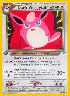 Dark Wigglytuff Uncommon card from Neo Destiny
