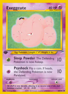 Exeggcute Common card from Neo Destiny