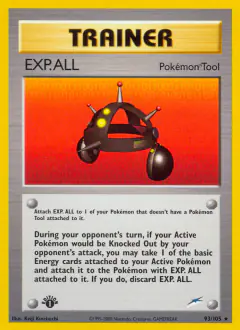 EXP.ALL Rare card from Neo Destiny