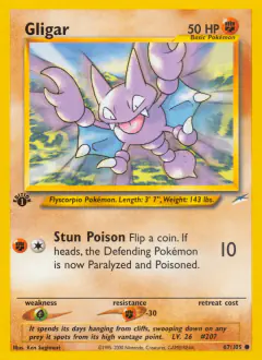 Gligar Common card from Neo Destiny