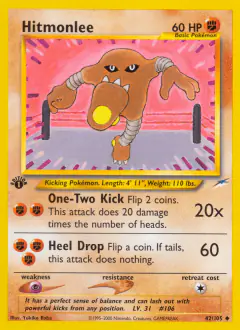 Hitmonlee Uncommon card from Neo Destiny