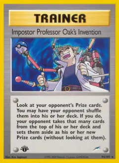 Impostor Professor Oak's Invention Rare card from Neo Destiny