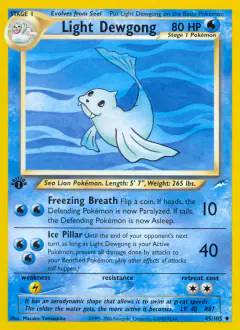 Light Dewgong Uncommon card from Neo Destiny