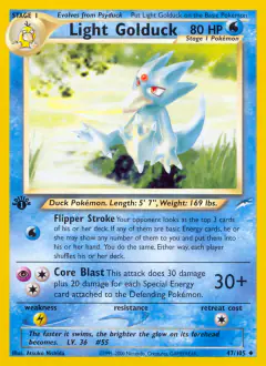 Light Golduck Uncommon card from Neo Destiny