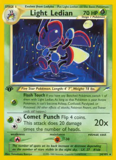 Light Ledian Rare card from Neo Destiny