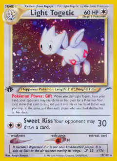 Light Togetic Rare Holo card from Neo Destiny