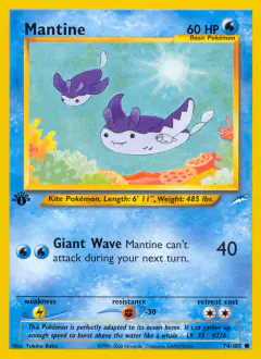 Mantine Common card from Neo Destiny