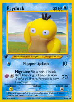 Psyduck Common card from Neo Destiny