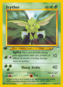 Scyther Uncommon card from Neo Destiny