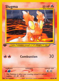Slugma Common card from Neo Destiny
