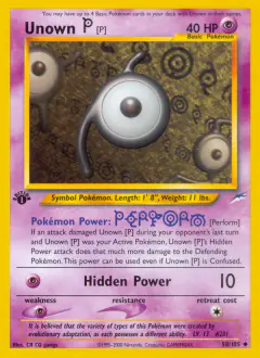 Unown [P] Uncommon card from Neo Destiny