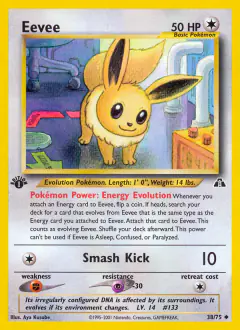 Eevee Uncommon card from Neo Discovery