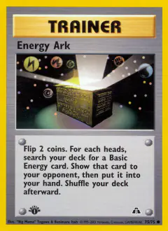 Energy Ark Common card from Neo Discovery