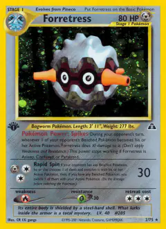 Forretress Rare Holo card from Neo Discovery