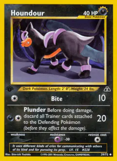 Houndour Uncommon card from Neo Discovery