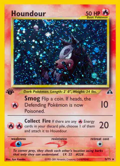 Houndour Rare Holo card from Neo Discovery