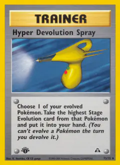 Hyper Devolution Spray Uncommon card from Neo Discovery