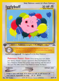 Igglybuff Uncommon card from Neo Discovery