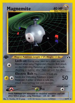 Magnemite Rare card from Neo Discovery