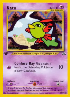 Natu Common card from Neo Discovery