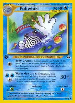 Poliwhirl Uncommon card from Neo Discovery