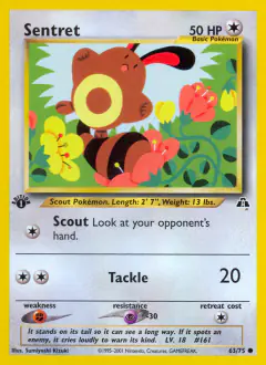 Sentret Common card from Neo Discovery