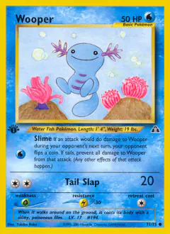 Wooper Common card from Neo Discovery