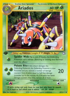 Ariados Uncommon card from Neo Genesis