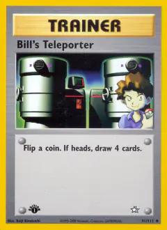Bill's Teleporter Uncommon card from Neo Genesis
