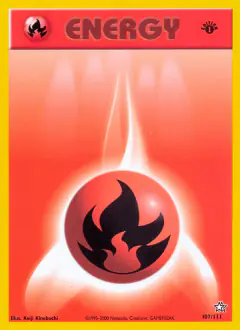Fire Energy Common card from Neo Genesis
