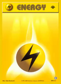 Lightning Energy Common card from Neo Genesis