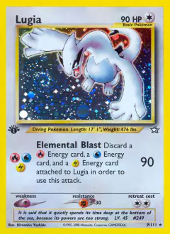 Lugia Rare Holo card from Neo Genesis