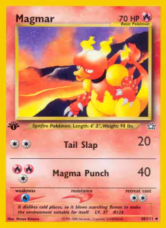 Magmar Uncommon card from Neo Genesis