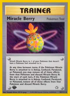 Miracle Berry Uncommon card from Neo Genesis