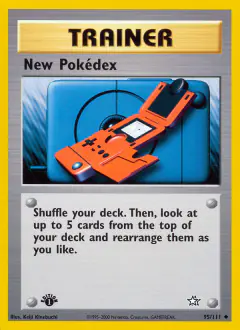 New Pokédex Uncommon card from Neo Genesis