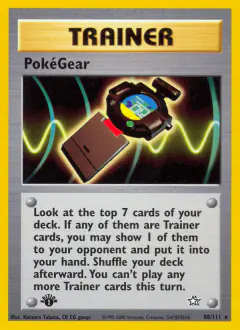 PokéGear Rare card from Neo Genesis