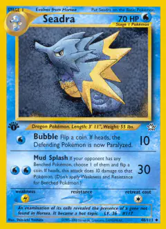 Seadra Uncommon card from Neo Genesis