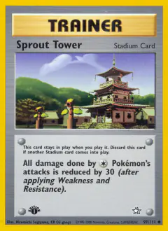 Sprout Tower Uncommon card from Neo Genesis