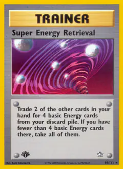 Super Energy Retrieval Rare card from Neo Genesis