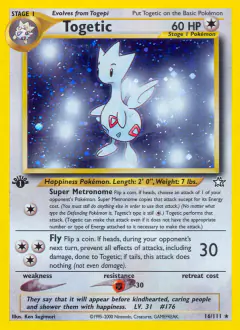 Togetic Rare Holo card from Neo Genesis