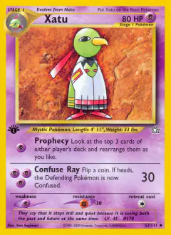 Xatu Uncommon card from Neo Genesis
