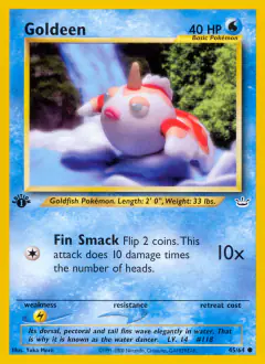 Goldeen Common card from Neo Revelation
