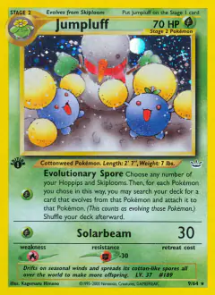 Jumpluff Rare Holo card from Neo Revelation
