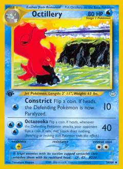 Octillery Uncommon card from Neo Revelation