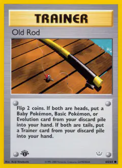 Old Rod Common card from Neo Revelation