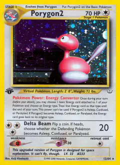 Porygon2 Rare Holo card from Neo Revelation